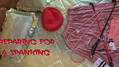 preparing for a spanking