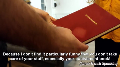 Lucie is Spanked with Switches for Staining her Punishment Book